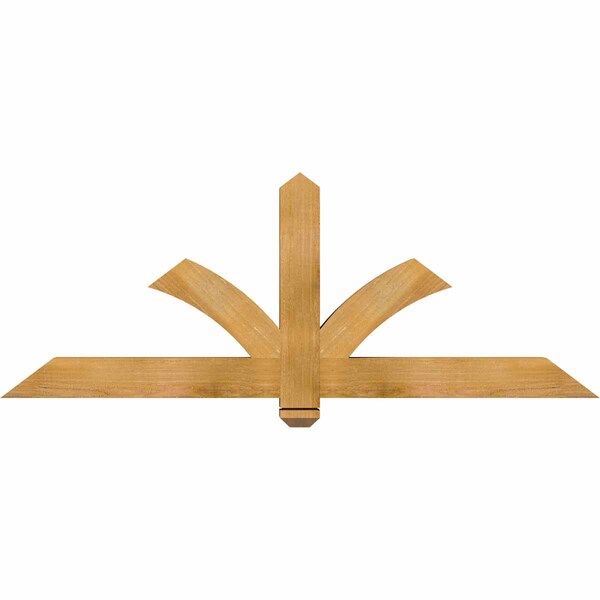 Ekena Millwork Redmond Rough Sawn Timber Gable Bracket, Western Red Cedar, 60"W x 22"H x 4"D x 4"F, 9/12 Pitch GBW060X22X0404RED00RWR - main